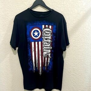 Vintage captain America t shirt size Large